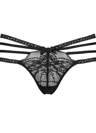 Чорні трусики стрінги hunkemöller, розмір s