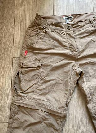 Женские трекинговые брюки-трансформеры craghoppers kiwi beige