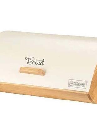 Хлебница maestro 355 x 250 x 160мм слоновая кость (mr-1775-ivory)