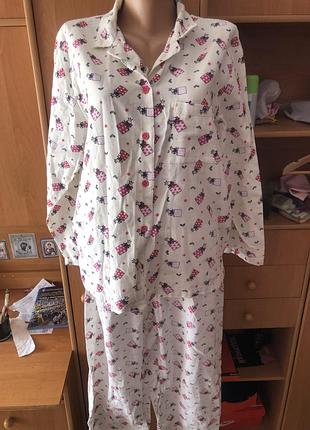 Пижама, 100% коттон, размер xl. marks&amp;spencer.