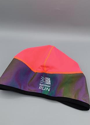 Яркая спортивная шапка karrimor run с рефлективом