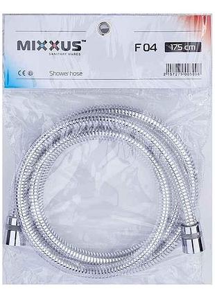 Шланг для душу 175см нержавіюча сталь хром lumi.f04 тм mixxus