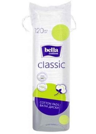 Ватні диски 120шт сotton classic тм bella