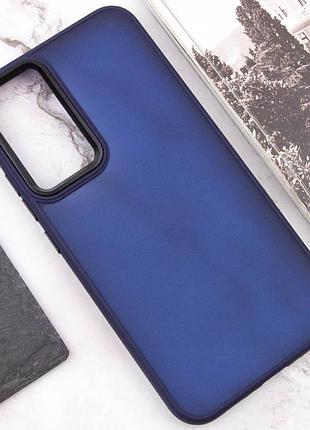 Чехол tpu+pc lyon frosted для samsung galaxy a32 4g navy blue