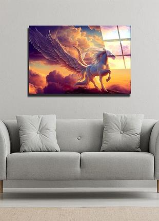Картина на стекле "конь небесных сфер" 45х30см (pic-131-00)