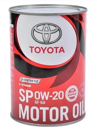 Масло моторное toyota 0w-20 1l (0888014306)