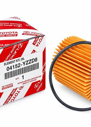 Фильтр масляный вставка toyota 2ar-fe/2gr-fe/2gr-fxe/8ar-fts/1nd-tv (04152yzzd8)