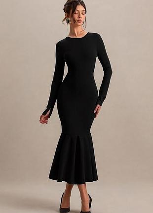 Неймовірна сукня рибка жіноча чорна л boohoo