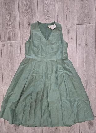 Жіноча лляна сукня max mara,m-l розмір
