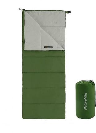Спальный мешок naturehike f150 nh22msd05, левый, зеленый