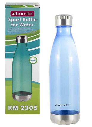 Бутылка спортивная для воды (тритан) ассорти 2305 700мл пластик тм kamille