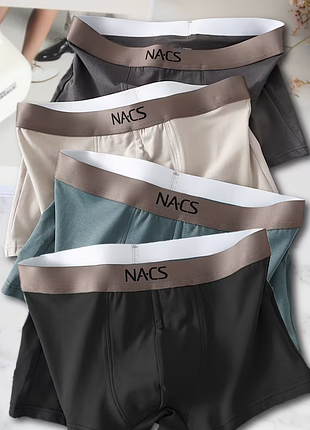 Труси, боксери з бавовни, чоловічі "nacs". набір з 4-х штук, м-xxl