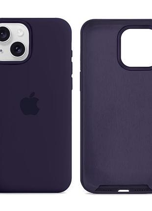 Чехол силиконовый silicone case full size для iphone 13 защитный с микрофиброй внутри фиолетовый 78.amethyst