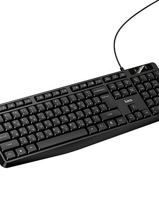 Клавиатура hoco gm60 проводная usb с русской раскладкой удобный ход клавиш черная