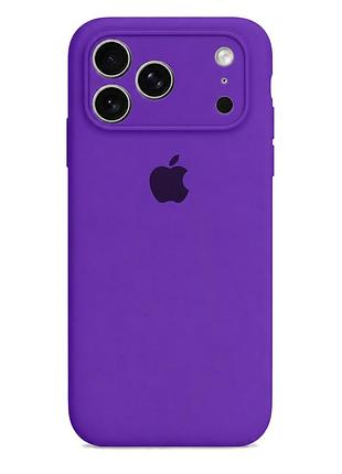 Чехол силиконовый silicone case square для iphone 17 pro с защитой камеры виноградный mc-12381
