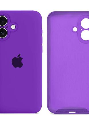 Чохол силіконовий silicone case square для iphone 17 захист камери виноградний mc-12379