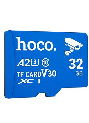 Карта памяти hoco tf ultra-high-speed 32gb microsdhc класс 10 u1 для видеонаблюдения и записи данных black
