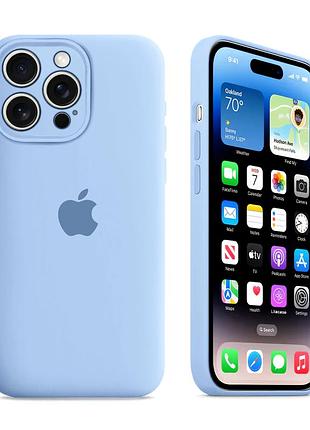 Чехол силиконовый silicone case square для iphone 16 pro защитный лавандовый с защитой камеры mc-12366