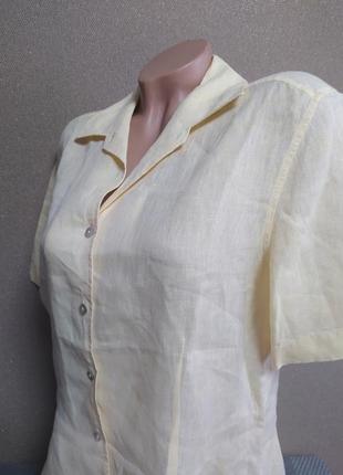 Нежная льняная блузка/рубашка/ кофточка италия la kicca7 фото