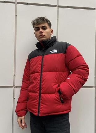 Пуховик червоний the north face 700