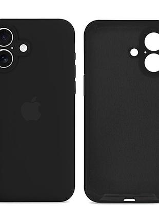 Чохол силіконовий silicone case square для iphone 16 чорний із захистом камери mc-12355