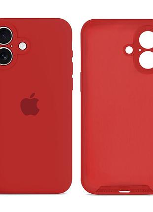 Чохол силіконовий silicone case square для iphone 17 червоний захист камери mc-12390