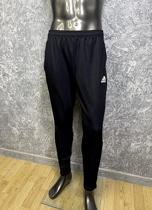 Adidas aeroready штаны l размер зауженные спортивные черные