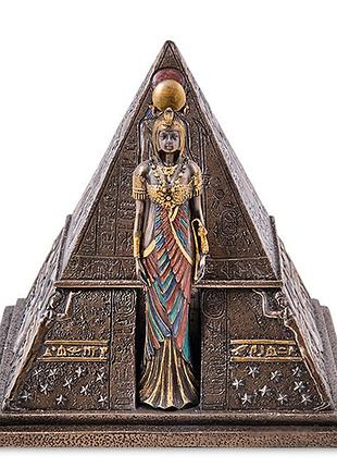 Шкатулка для украшений veronese царица египта 16х15,5 см 1907205 полистоун с бронзовым покрытием