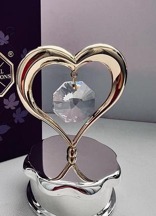 Скринька для прикрас swarovski серце 8,5 см 160886