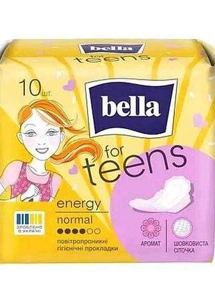 Прокладки гигиенические 10 шт.4 к.(эnerqy normal) тм bella