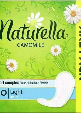 Ежедневные гигиенические прокладки naturella сamomile light 100 шт