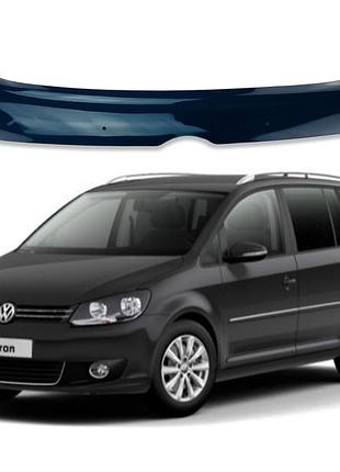 Дефлектор капота (мухобойка) для volkswagen caddy 2010-2016 /touran (defl)