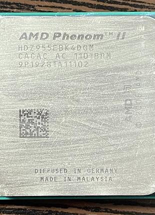 Процесор amd phenom ii x4 955 black edition 4 ядра am3 3.2 ггц 125 вт б/в