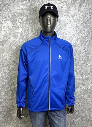 Odlo logic windproof кофта олимпийка xl размер трекинговая синяя