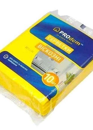 Салфетки вискозные 10шт (30х36) тм prodom