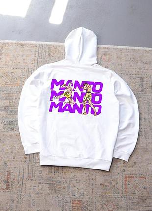 Худи белый manto- strike осень