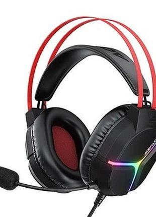 Ігрові навушники acefast h16 gaming wired headset ipx4 |usb/3.5mm, 2m|, rgb| (black) 000012975