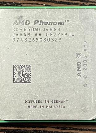 Процесор amd phenom x4 9650 4 ядра 4 потоки am2+ 2.3 ггц 95 вт б/в