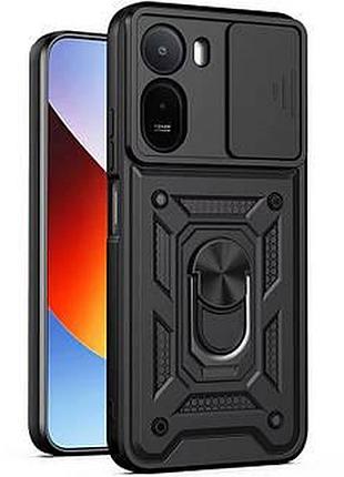 Чохол ummi camshield serge ring для xiaomi redmi a7 pro 4g / poco c81 / c81 pro (чорний / black) 00087098