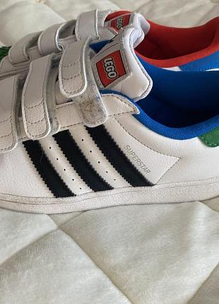 Дитячі кросівки кеди adidas superstar lego