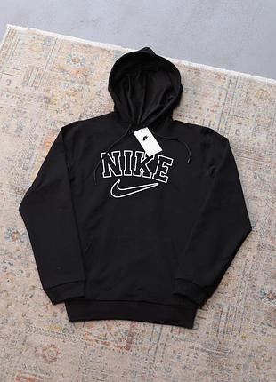 Худи черный nike-контурный осень