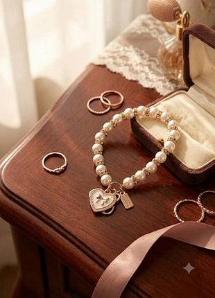 Брелок pearl necklace heart 791413