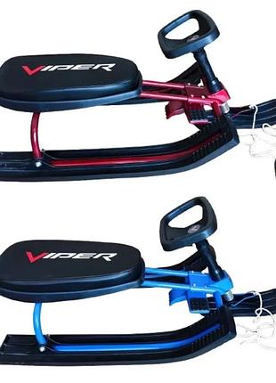 Дитячий снігокат санки viper від crosser з м'яким сидінням