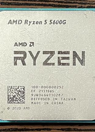 Процесор amd ryzen 5 5600g 6 ядер 12 потоків am4 до 4.4 ггц radeon graphics б/в