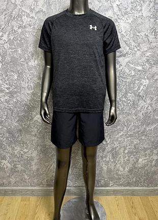 Under armour спортивный костюм 137-147 см детский черный