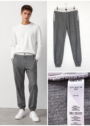Чоловічі бавовняні брюки джогери  asos jogger pants,  p. 30