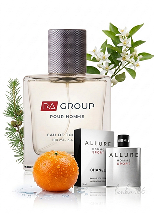 Туалетна вода / ra 67 / allure homme sport від chanel / ra group / givaudan 👔 об'єм 100мл