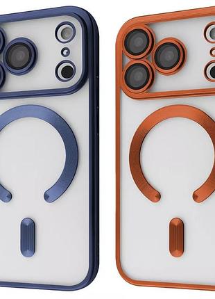 Чохол metal matte case with magnetic ring iphone 17 pro max (white titanium) 65179
