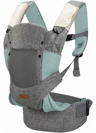 Сумка-кенгуру freeon easy move 3 в 1, mint-grey
