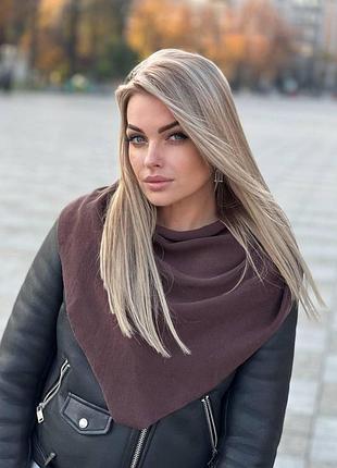 Платок бактус коричневый